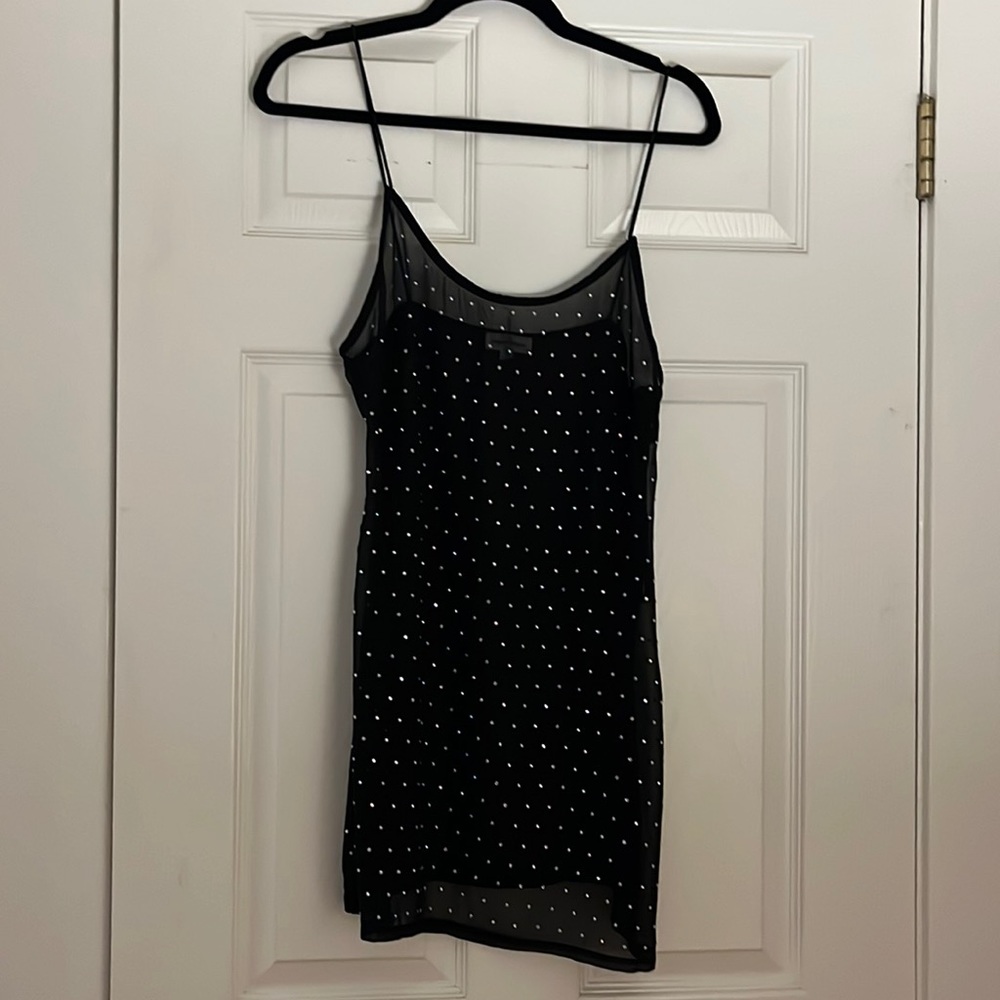 Sheer Super Down Mini Dress
